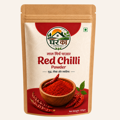 Organic Red Chilli Powder (100g) – Pure Natural Lal Mirch Powder | Ghar Ka Product
